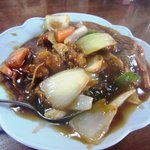 お食事処 ぼんち - 酢豚ライス\７００の「酢豚」