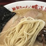 佐賀ラーメン 喰道楽 - バリカタの麺