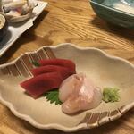 居酒屋山さん - 2夜目　おまかせ3皿　刺身