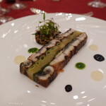 名古屋マリオットアソシアホテル - リンゴのピクルスと鰻のプレッセ　バルサミコとネギ風味