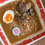 玉響 - 牛すじ肉の味噌カレー拉麺