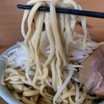 ラーメン二郎 - 【2019.11.19】加水低めの太麺。