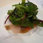 ル･クール - ＜2009年2月＞Lunch前菜：海の幸の盛り合わせ有機野菜サラダ仕立て