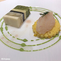 レストラン ラフィナージュ - Tartare de Noix St-Jacques et Marbré de Légumes