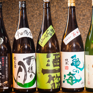 Sake and shochu are also available to go with the fresh fish. Enjoy your favorite drink.