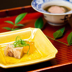 にくの匠 三芳 - 料理写真:先付　煮こごりと昆布巻き