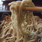 鬼怒川 竹やぶ - 蕎麦持ち上げてみた