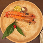 日本料理 鳥羽別邸 華暦 - 車海老の焼き物