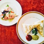 ぶはら - サラダとサモサ