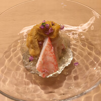 鮨 きのした - 噴火湾産 毛蟹
                    由良産 雲丹
