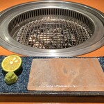 もっちゃん家 - 岩塩プレート