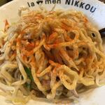 ラーメンにっこう - 辛み追加