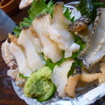 肴 - つぶ貝の刺身