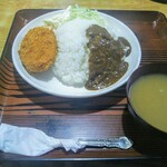 Joubansen Shokudou - トルコライス！！！ん？コロッケカレーサラダトッピングにしか見えんが・・・