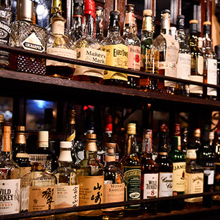 Over 100 types of drinks! We also have a wide range of whiskey available.