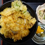 道の駅 みつ シーサイドレストラン 魚菜屋 - かき天丼