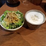 SPICY CURRY 魯珈 - ぷちサラダとラッシー