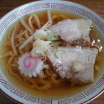 食堂なまえ - 極太中華そば５２０円　再訪１２年３月