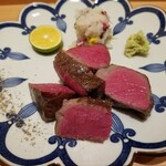 肉屋 田中 - 有名な生産者「上田伸也」さんの神戸牛のランプステーキ