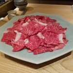 肉屋 田中 - 牛丼用の神戸牛