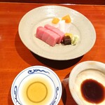 銀座 しのはら - 鮪、鮃、カラスミ