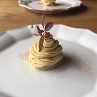 ル レストラン - フォアグラのテリーヌ　安納芋モンブラン