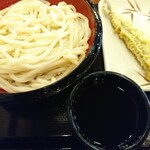 丸亀製麺 - ざるうどんとホッケの天ぷら