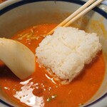 はなさき家 - 替玉ごはん 投入