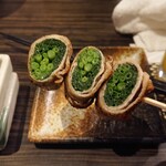 はかた野菜巻き串 きばくもん - 万能ねぎ巻き