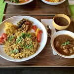 スプーンソング - 【2019年11月9日(土)】エビビリヤニセット(カレーはチキンコランブ、スープは温ラッサム)