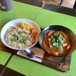 スプーンソング - 【2019年11月21日(木)】ブリのタミルスパイス＆ナッツプラオプレート