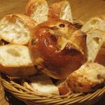 ポワンタージュ - パンの盛り合わせ
