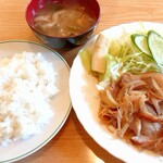 グリルさくま - 豚バラ生姜焼き定食【Nov.2019】