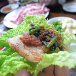 韓国家庭料理 漢陽 - サムギョプサル