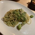 Torattoria Giustino - 富山湾ズワイガニとブロッコリーのスパゲティ❗️