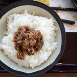 柿安 ミートエクスプレス - 牛しぐれたまごかけご飯