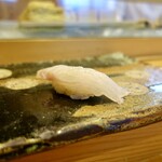 小判寿司 - ［2019/12］鮨おまかせ・藍(6600円)・寿司① 長崎産クエの握り