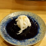 小判寿司 - ［2019/12］鮨おまかせ・藍(6600円)・寿司⑦ 霞ヶ浦産しらうおの握り 自家製えびおぼろ