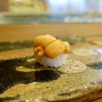 小判寿司 棚倉 - ［2019/12］鮨おまかせ・藍(6600円)・寿司⑩ 昆布森産ばふんうにの握り