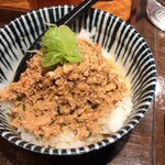 らーめん 鶏喰 - 鶏そぼろご飯