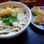 ふるかわうどん - ぶっかけ冷２玉とちくわ天