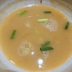 つけ麺 道 - 割って飲み干す