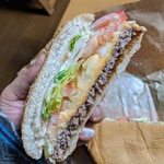 バーガーキング - クアトロチーズワッパー断面