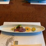 和匠よし乃 - 淡路ビーフのローストビーフを雲丹入りソースで