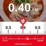 餃子市場 - 辛さは 0.4KM(辛メーター) と判定