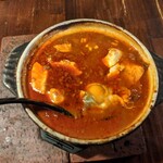 ホルモン青木 - スンドゥブチゲ（600円＋税）