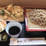 Soba Dokoro Maitaya - 天ざる　小鉢付き　1400円税込