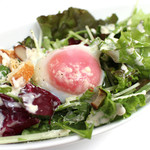Caesar salad ~ served with orchid egg ~