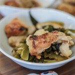 せいこ食堂 - "雞胸肉炒靑菜（とりむねにくとあをな）"、雞胸肉（にはとりのむねにく）