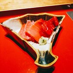 初音鮨 - マグロ3種  塩と山葵で